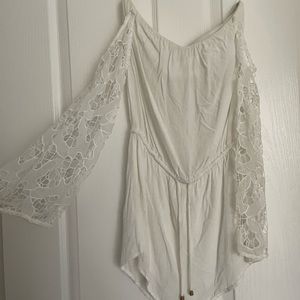 Revolve Heartloom romper with sleeves